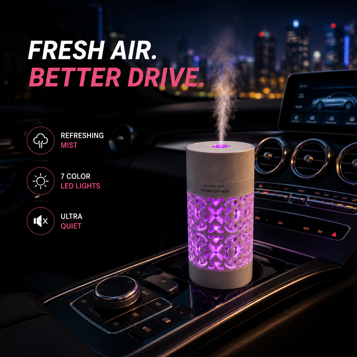 Aroma Diffuser & Humidifier|✨ 7 LED Ambient Light