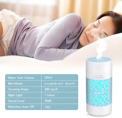 Air Purifier Humidifier With 7 Led