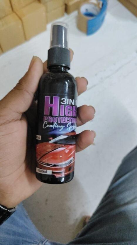 3 In 1 High Protection Quick Car Ceramic Coating Spray - Car Wax Polish Spray (Pack Of 2)