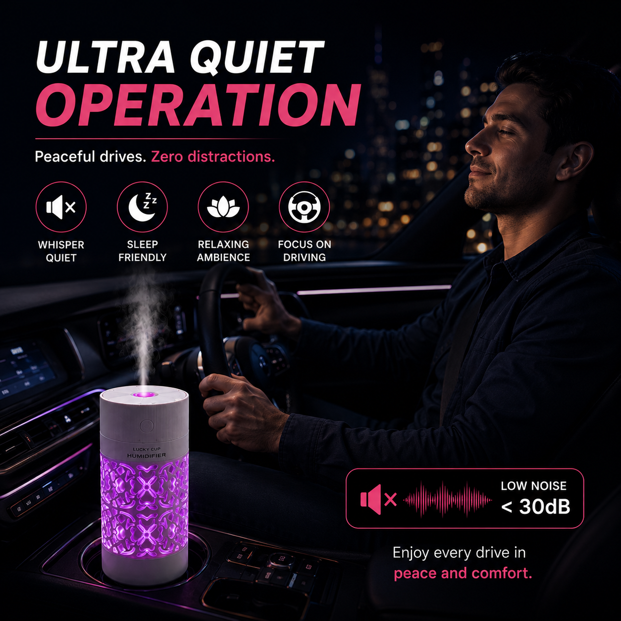 Aroma Diffuser & Humidifier|✨ 7 LED Ambient Light