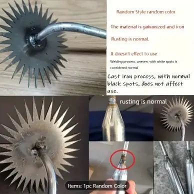 1Pc Heavy Duty Forged Metal Weed Crusher