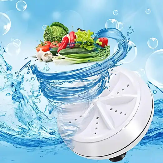 Portable Mini Washing Machine Ultrasonic Turbine Washer