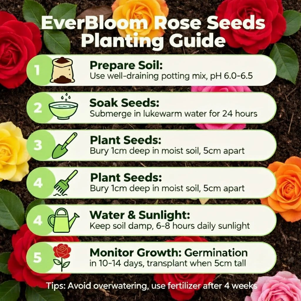 EverBloom Climbing Rose Seeds (Pack Of 2)