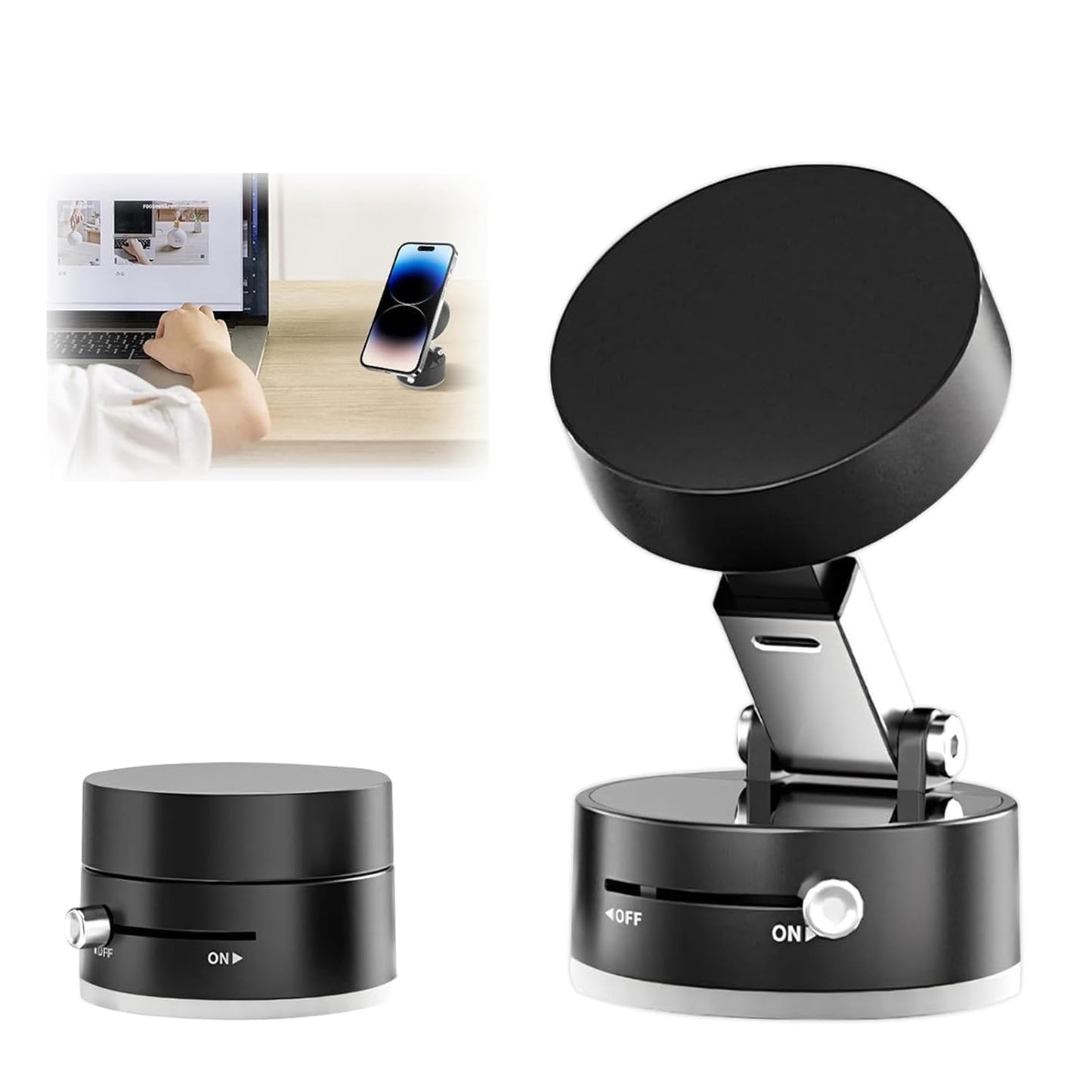 Multifunctional Vacuum Suction Phone Holder