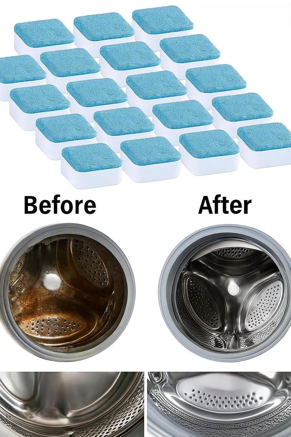 5 Pcs Washing Machine Cleaner Tablets